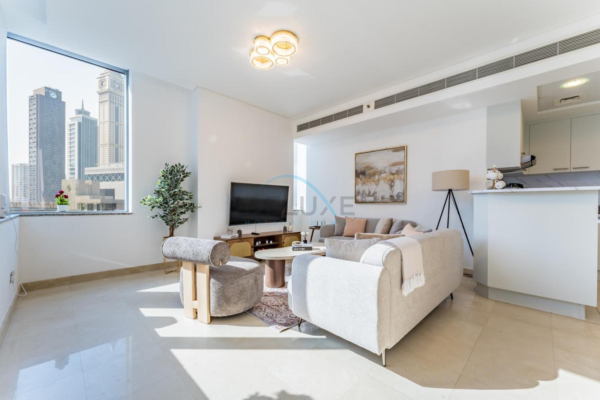 Fully Furnished 2br, Few Mins From Emirates Towers, Burj Khalifa With Views, Sky Gardens, Difc By Deluxe Homes Apartment