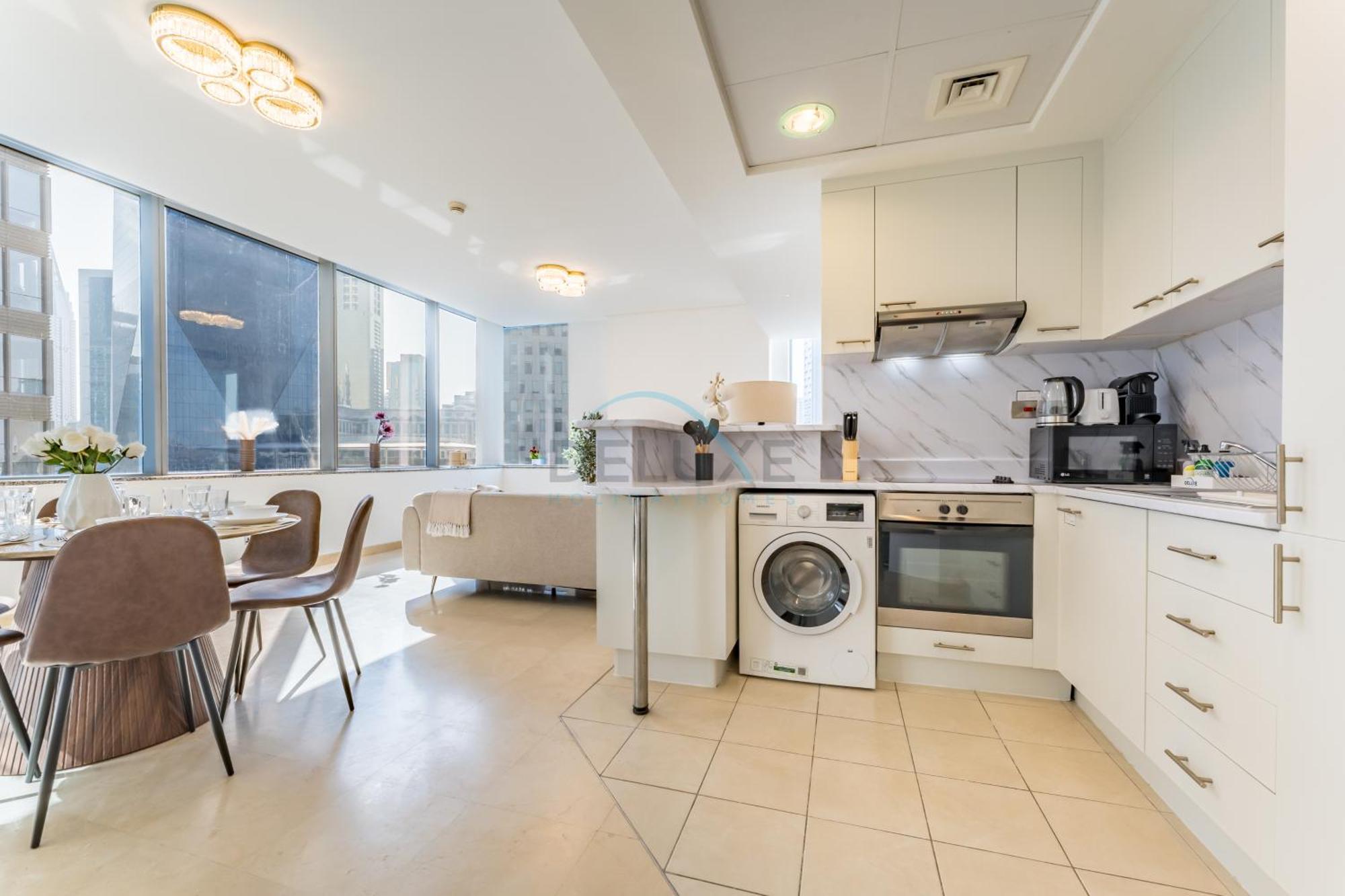Fully Furnished 2br, Few Mins From Emirates Towers, Burj Khalifa With Views, Sky Gardens, Difc By Deluxe Homes Apartment Dubai